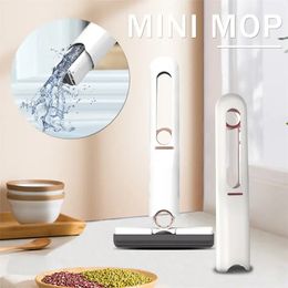 Mini Mops Floor Nettoyage Sécade Squelle MOP Tools Home Car Car Wiper Glass Glass Screwer Cleaner 240418
