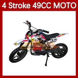 Mini motocicleta de 4 tiempos 49CC 50CC ATV todoterreno Real Superbike gasolina Power Autocycle Scooter adultos niños carreras moto niño niña juguete Dirt Bike regalos de cumpleaños