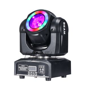 Mini Moving Head LED 60W BEAM Stageverlichting met SMD5050 RGB 3in1 Halo Super Bright Strobe Spot Bar DMX -besturingselement