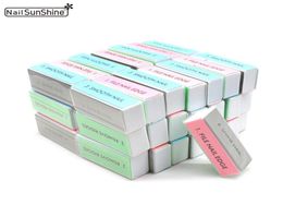 MINI Nail Block Block 100 PCS SPONGE SANDING BUPING LIXA ACCESSOIRE LIME 4 SIDE UV GEL FIDES POSID