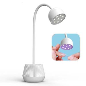 Mini lampe LED pour ongles 24W, sèche-ongles, colle pour vernis à ongles, séchage rapide, lumière UV, Table pliable à 360 °, Design 240113