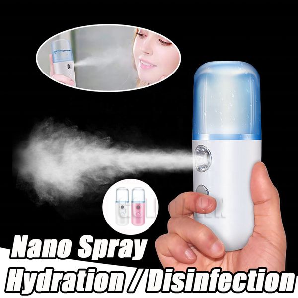 Mini Nano pulvérisateur facial humidificateurs USB nébuliseur visage vapeur hydratant Anti-âge rides femmes beauté soins de la peau outils