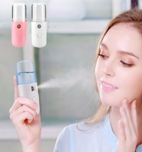 Mini Nano Pulverizador Nebulizador Corporal Facial Niebla de Enfriamiento USB Mini Hidratante Facial Antienvejecimiento Belleza de Arrugas Exquisito Cuidado de la Piel Equipme8749646