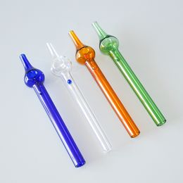 Mini Nectar Collector 6 inches Mini Nectar Straw Nectar Taster Vier kleuren Glas Roken Accessoires Gratis verzending