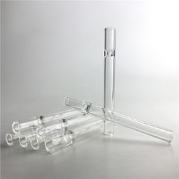 4.5 Inch Glazen Pijpen Tabak Sigaret Vleermuis Houder Glazen Stro Buis Lepel Waterleidingen Clear Dikke Filter Tips Tester Goedkope pijp