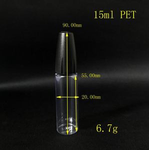 Mini naaldfles 10 ml 15 ml huisdier helder flesje met lange dunne naaldpunt druppelaar fles voor rookolie accessoires vloeibare pot