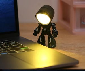 Mini veilleuse LED dessin animé mignon héros Police lampe de bureau ornement de bureau chevet chambre Table lumières enfants garçon cadeaux de vacances