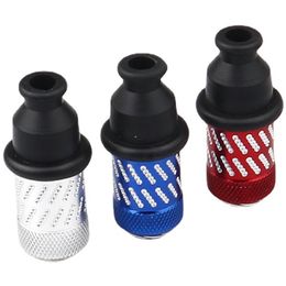 Mini Tepel Snuff Fles Roken Metalen Pijpen Met Scherm Filter Pad Lepel Snuiven Opslag Draagbare Sniff Pocket Snuffer Creatieve Kruiden Dispenser Mix Kleuren