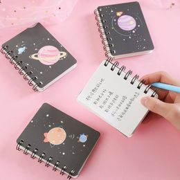 Mini Notebook Kawaii Stationery Planet Planner Cuadernos Student Note Boek Cahier Journal Libretas Pocket Notepads Coil