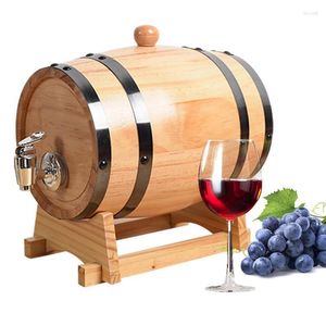 Mini Oak Barrel Wine Brewing Equipment Wood Keg Home Brew Tap Dispenser Storage Pot voor whiskycocktailgadgets