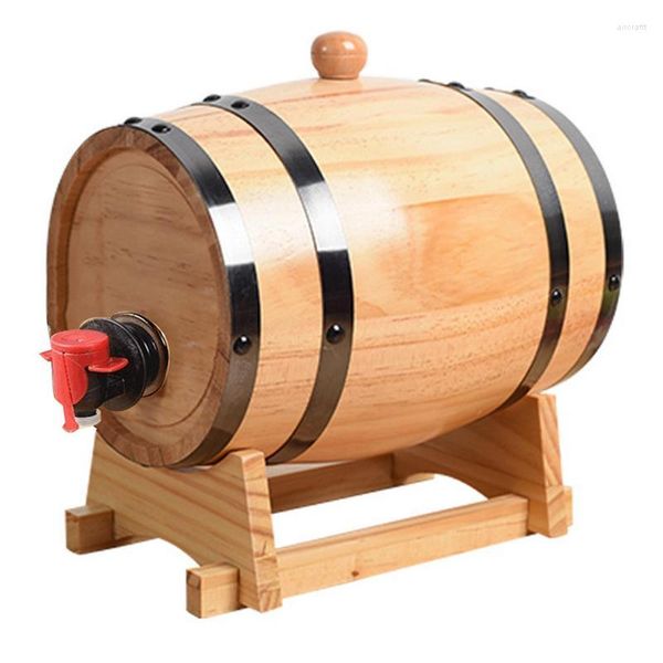 Mini dispensador de vino de barril de roble, barril de madera de 1L para whisky, ron, cócteles, cerveza de Tequila