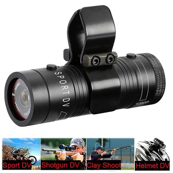 Mini cámara de caza al aire libre videocámara 120 FOV FHD grabadora de vídeo con montaje en pistola para cámaras de acción Hunter con 240104
