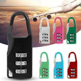 7 kleuren mini hangslot koffer briefpapier code sloten outdoor reisbeveiliging anti-diefstal slot 5.5 * 2.1cm