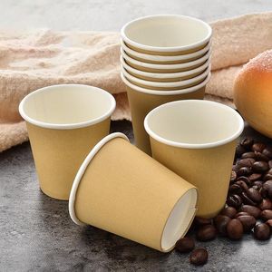 Mini tasses de dégustation en papier 60ML tasse de thé à boire café supermarché Promotion échantillon tasses RRE14960