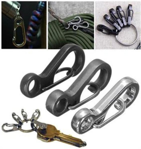 MINI Paracord S Keychain Carabiner Clipsf Spring Backpack fermons Lock Crochet pour extérieur EDC Camping Tactical Survival Gear9381111