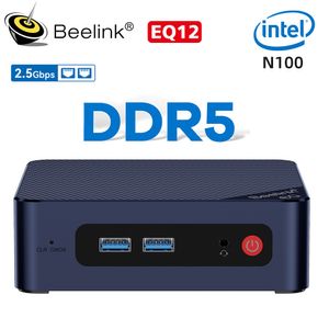 Mini PCs Beelink EQ12 Intel 12th N100 DDR5 EQ12 Pro N305 Mini PC 8GB 500GB NVME SSD Dual Lan Type C Gaming Computer VSMini S12 Pro 230925