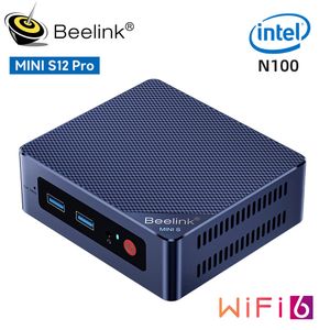 Mini PC Beelink Mini S12 Pro Intel N100 NVME Mini S12 Intel 12e génération N95 Mini PC DDR4 8GB 256GB SSD ordinateur de jeu de bureau 230925