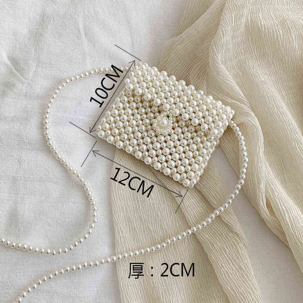 Mini sac de perles fait à la main Vintage EVA perlé mode Banquet fête sac à bandoulière femme 2019 sacs de mariage luxe femmes porte-monnaie G220531