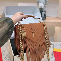 2023 Kwastje Schoudertassen designer tas vrouw handtas crossbody tas luxe handtassen mode envelop portemonnee 5A