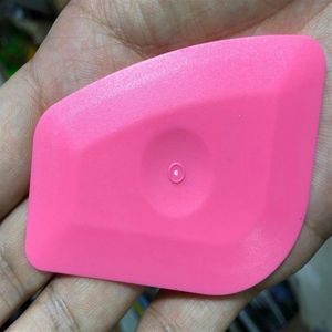 Mini limpiaparabrisas rosa para ventana de vidrio, limpiaparabrisas para agua limpia, envoltura de película de vinilo para carrocería de coche, raspador de instalación, herramientas manuales múltiples 227b