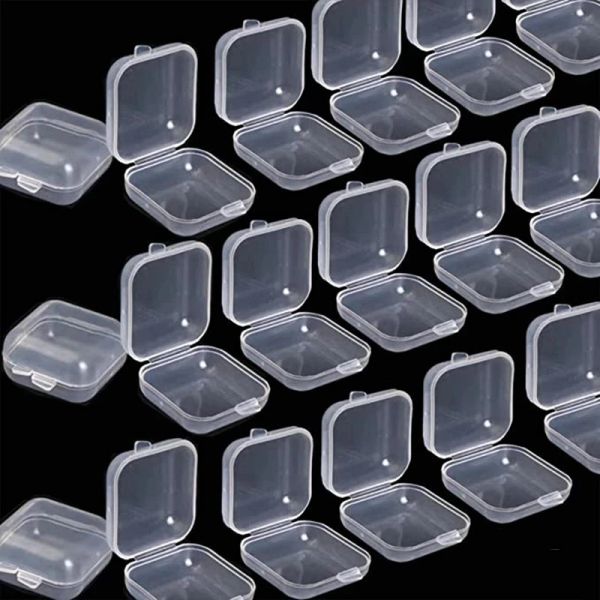 Mini en plastique Conteneurs de rangement boîte Pilule Pild Medicine Holder Organisateur de stockage Bijoux Bijoux pour les boucles d'oreilles