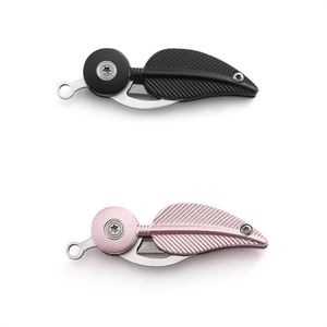 Mini Pocket Knife Creatieve vouwmessen voor dames veerketting hangende gesp voor vrienden roze zwart xb1