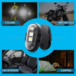 Mini Pocket LED stroboscope 8 couleurs Signal de virage LED pour les équipements de vélo de voiture Parties Motorcycle LED Drone Lumière