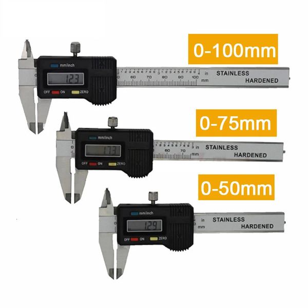 Mini bolsillo de acero inoxidable calibrador digital 50 mm 70 mm 100 mm 150 mm calibrador vernier electrónico calibrador deslizante calibre de espesor de gema 240307