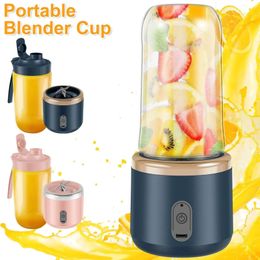 Mini licuadora portátil, 6 cuchillas, exprimidor, taza, mezclador de jugo, fruta recargable, accesorios de herramientas de cocina para el hogar 240116