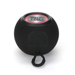 Mini Portable Bluetooth draadloze luidspreker TG337 met kleurrijke LED RGB Light Round Round Round Travel Music Speakers