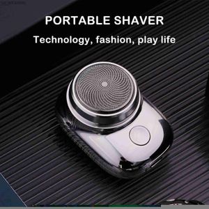 Mini rasoir électrique portable étanche utilisation sèche et humide USB charge rapide rasoir de poche tondeuse à barbe machine à raser pour hommes voyage L230523