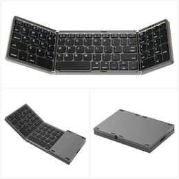 Mini clavier pliant portable mince Numéro BT BT CEYPAD POUR MAC Windows Ordinkpop Tablet Lighthandy Bluetooth Compatible 240418