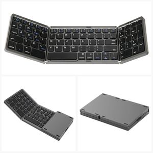 Mini teclado plegable portátil Teclado de número BT inalámbrico delgado para la computadora portátil de Windows Windows Lightthandy Bluetooth Compatible 240418