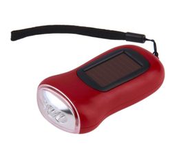 Mini draagbare handslingerdynamo 3 LED-zaklamp op zonne-energie Campingzaklamp2945913