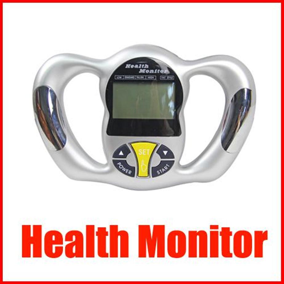 Mini portable Health Body Tester Calculator Digital Body Fat Analyzer Health Monitor BMI Meter device275L