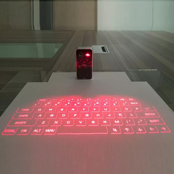 Mini clavier de projection virtuelle laser portable et souris pour tablette PC en stock