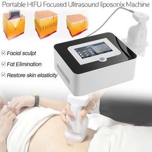 Mini Draagbare Liposonix Machine Body Shaping and Slimming Skin Lifting High Intensity Focused Ultrasound Cellulitis Verminder apparatuur