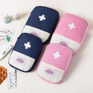 Mini bolsa de medicina portátil, botiquín de primeros auxilios, kits de emergencia médica, organizador para el hogar al aire libre, bolsas de almacenamiento de pastillas ZZ