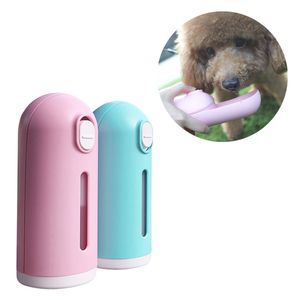 Mini Draagbare Hond Waterfles Kat Puppy Kleine Honden Chihuahua Reizen Drinkschaal levert Dispenser Feeder 210615