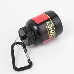 Mini Portable Protein Powder Bottles with Keychain Health Funnel Medicine Bottle Small Water Cup Outdoor Sport Storage