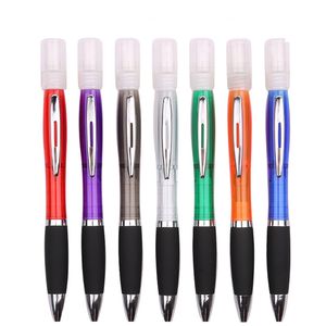 Mini Portable Sprayer Disinfection Pen, Metal Clip Empty Tube Refillable Perfume Alcohol Hand Sanitizer Spray Gel Pens for Gift, 6 Colors