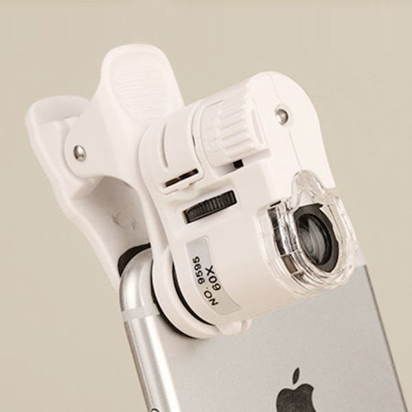 Mini Portable Universal Micro Camera Clip Lens Zoom 60x Mobile Phone Microscope