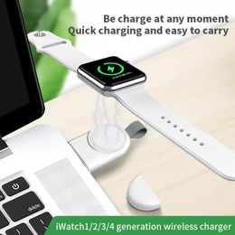 Mini Portable USB Magnetic Fast Charger voor Iwatch lage temperatuur laad Dock Station Smart Match met Apple Watch