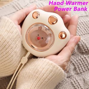 Mini powerbanks Handwarmer Verwarmingsmatras USB Oplaadbaar Handige Warmer Verwarmingszak schattige beer kattenpoot Cartoon Elektrische Winterkachel ZZ