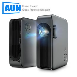 Mini proyector Aun A30C Pro Smart TV Box de cine en casa Proyectores Cinema Mirror LED Video Projector para casa 4K Video