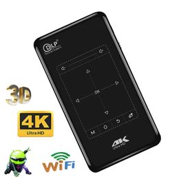 Mini Projecteur P09 DLP Mini Projecteur 2 + 32 Go Android 9 WiFi, 5000m AH Batterie Portable Portable Projecteur PROJECTION 4K 1080P HD-IN PROYECTOR BEAMER