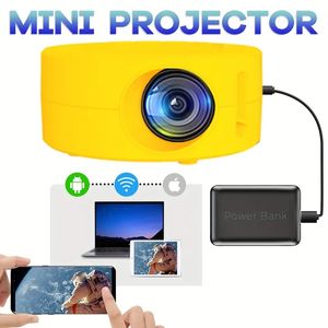 Mini projecteur, projecteur de dessin animé portable, cadeau pour enfants, projecteur de film en plein air, projecteur vidéo LED, adapté