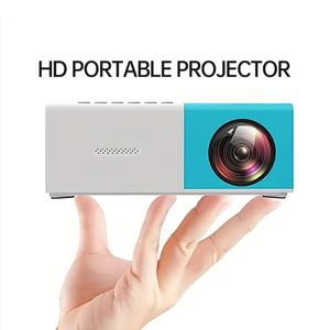 Mini-projector, draagbare projector voor tekenfilm, kindercadeau, filmprojector voor buiten, LED Pico-videoprojector voor thuisbioscoopfilmprojector met HDMI USB-interfaces