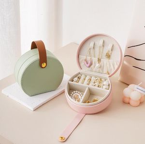 Mini Pu lederen sieraden opbergdoos draagbare schattige ketting oorbellen ringen tas organisator waterdichte draagbare juwelierszaak