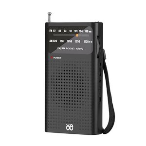 Mini Radio portátil AM/FM de doble banda estéreo, receptor de Radio de bolsillo para caminar, senderismo, Camping, W-908